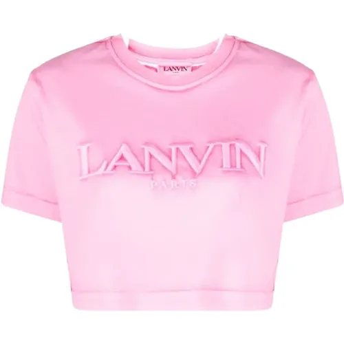 Lanvin - Tops > T-Shirts - Pink - Lanvin - Modalova