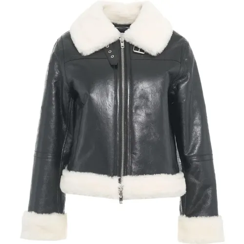 Jackets > Faux Fur & Shearling Jackets - - Stand Studio - Modalova