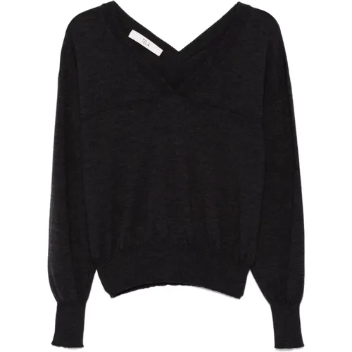 Knitwear > V-neck Knitwear - - Tela - Modalova