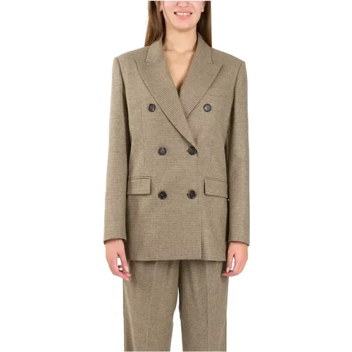 Pinko - Jackets > Blazers - Beige - pinko - Modalova