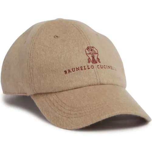 Accessories > Hats > Caps - - BRUNELLO CUCINELLI - Modalova