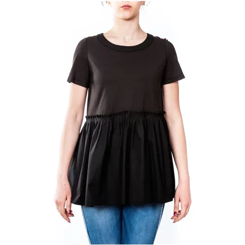 Twinset - Tops > T-Shirts - Black - Twinset - Modalova