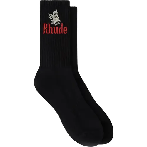 Rhude - Underwear > Socks - Black - Rhude - Modalova