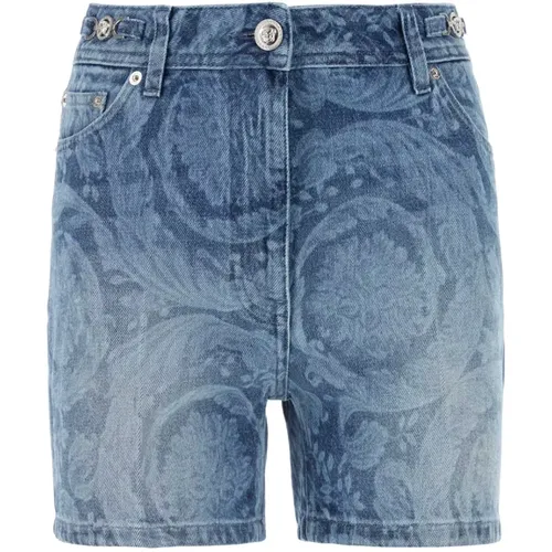 Shorts > Denim Shorts - - Versace - Modalova