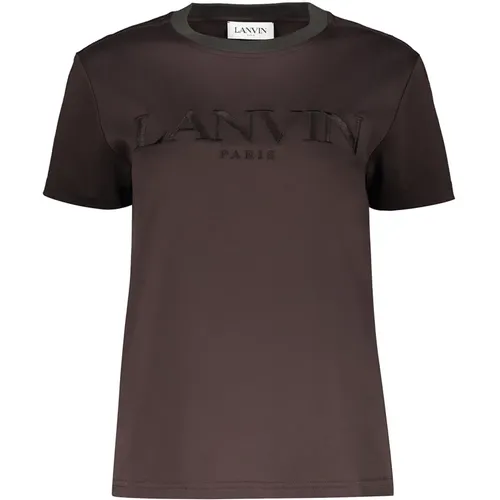 Lanvin - Tops > T-Shirts - Brown - Lanvin - Modalova