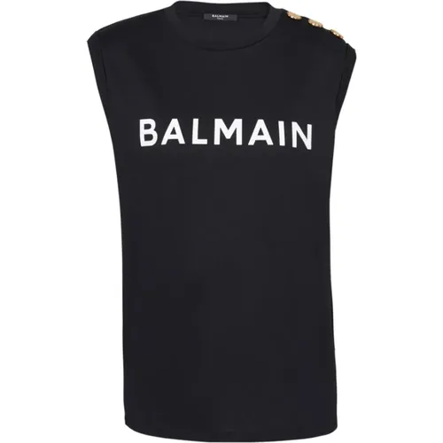 Tops > Sleeveless Tops - - Balmain - Modalova