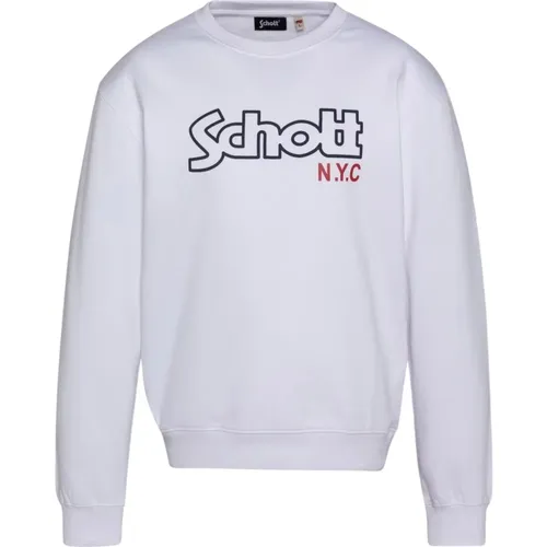 Sweatshirts & Hoodies > Sweatshirts - - Schott NYC - Modalova