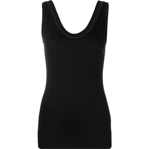 Tops > Sleeveless Tops - - BRUNELLO CUCINELLI - Modalova