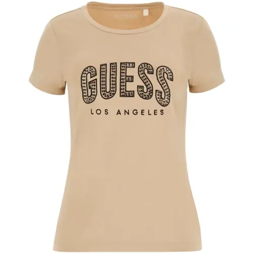 Guess - Tops > T-Shirts - Beige - Guess - Modalova