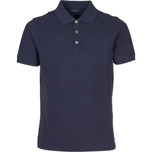 Fay - Tops > Polo Shirts - Blue - Fay - Modalova