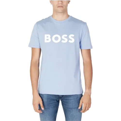 Boss - Tops > T-Shirts - Blue - Boss - Modalova