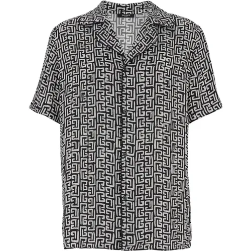 Shirts > Short Sleeve Shirts - - Balmain - Modalova