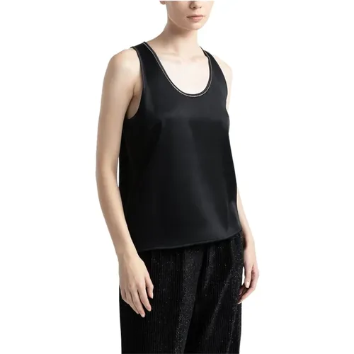 Tops > Sleeveless Tops - - PESERICO - Modalova