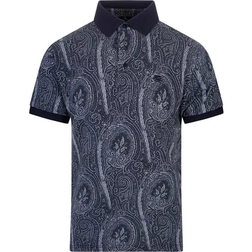 Etro - Tops > Polo Shirts - Blue - ETRO - Modalova