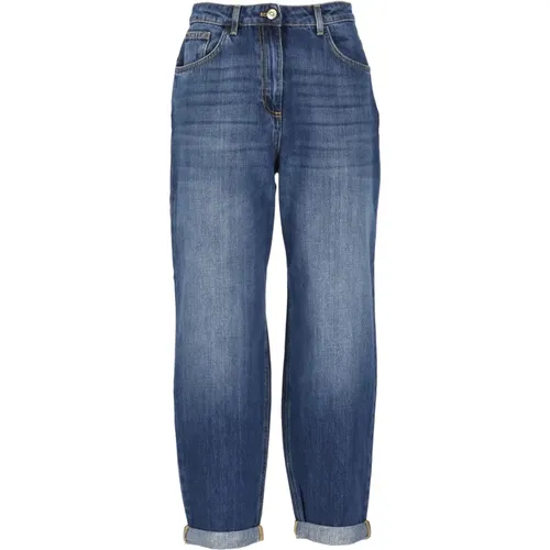 Jeans > Cropped Jeans - - Elisabetta Franchi - Modalova