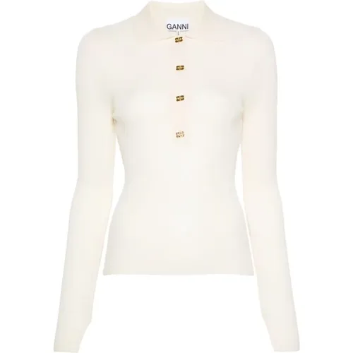 Tops > Polo Shirts - - Ganni - Modalova