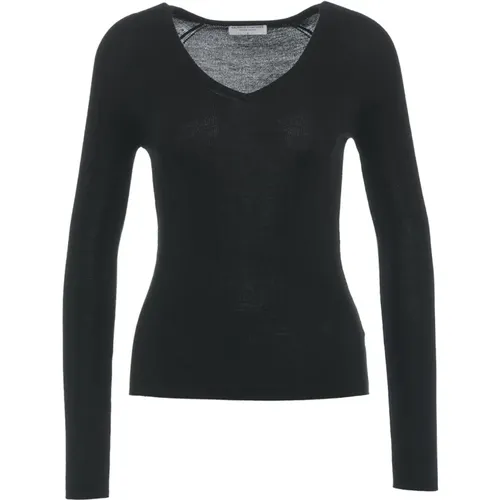 Knitwear > V-neck Knitwear - - majestic filatures - Modalova