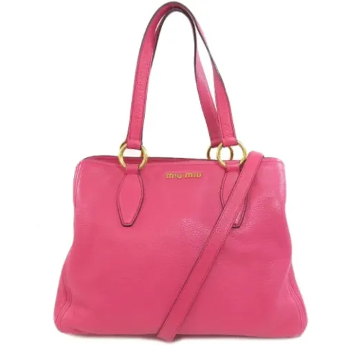 Pre-owned > Pre-owned Bags > Pre-owned Shoulder Bags - - Miu Miu Pre-owned - Modalova