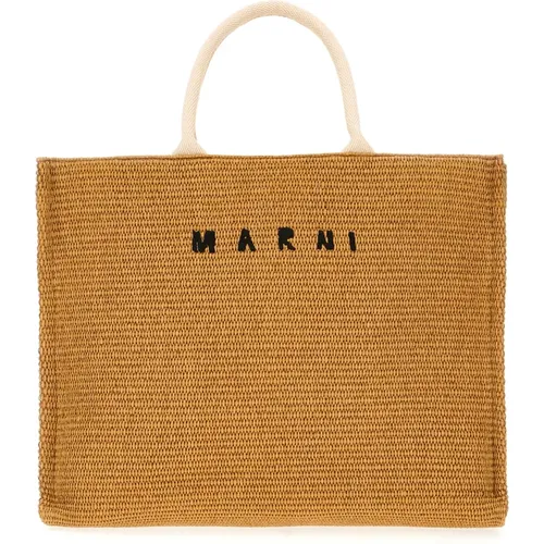 Marni - Bags > Tote Bags - Brown - Marni - Modalova