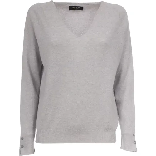 Knitwear > V-neck Knitwear - - Gran Sasso - Modalova