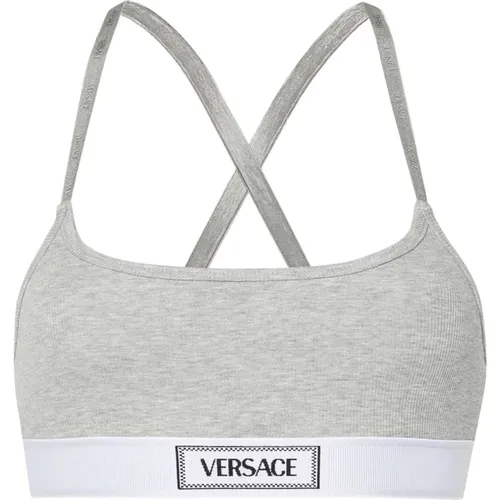 Versace - Underwear > Bras - Gray - Versace - Modalova