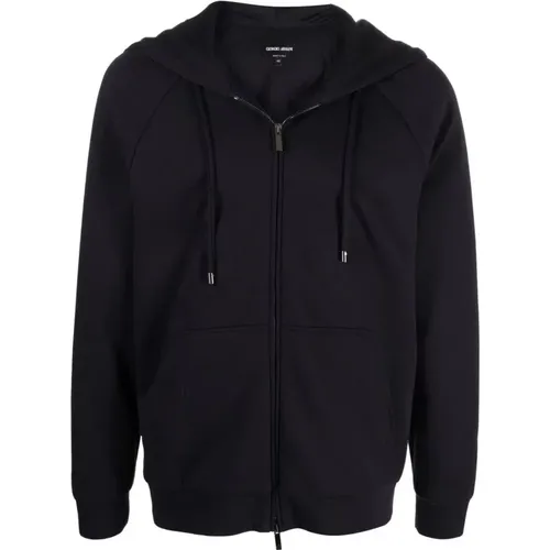 Sweatshirts & Hoodies > Zip-throughs - - Giorgio Armani - Modalova