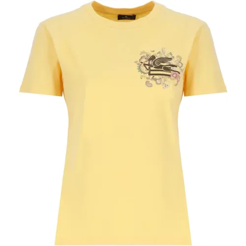 Etro - Tops > T-Shirts - Yellow - ETRO - Modalova