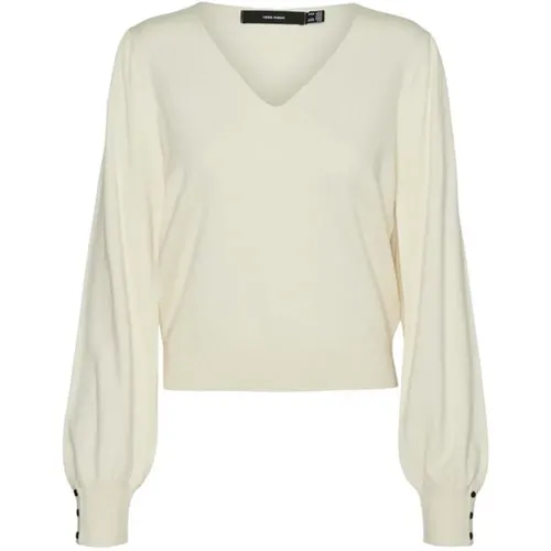 Knitwear > V-neck Knitwear - - Vero Moda - Modalova