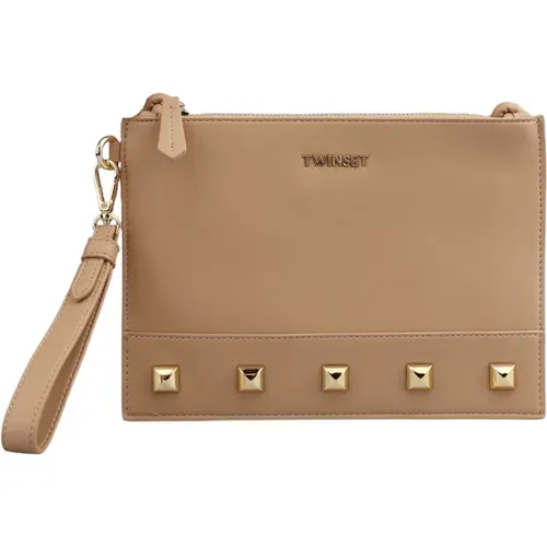 Twinset - Bags > Clutches - Beige - Twinset - Modalova