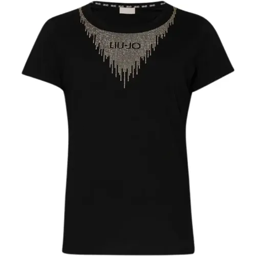Liu Jo - Tops > T-Shirts - Black - Liu Jo - Modalova