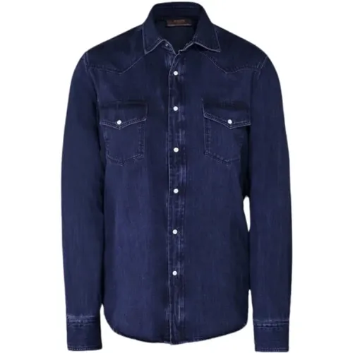 Shirts > Denim Shirts - - Moorer - Modalova