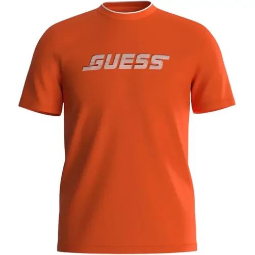 Guess - Tops > T-Shirts - Orange - Guess - Modalova