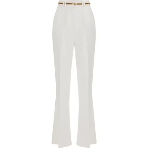 Trousers > Wide Trousers - - Elisabetta Franchi - Modalova