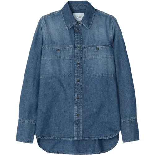 Shirts > Denim Shirts - - closed - Modalova