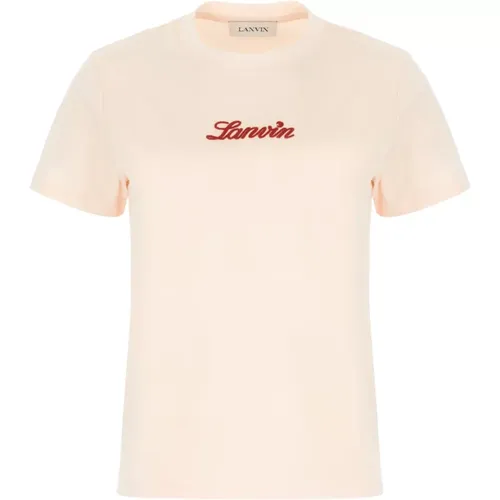 Lanvin - Tops > T-Shirts - Pink - Lanvin - Modalova