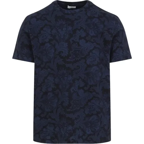 Etro - Tops > T-Shirts - Blue - ETRO - Modalova