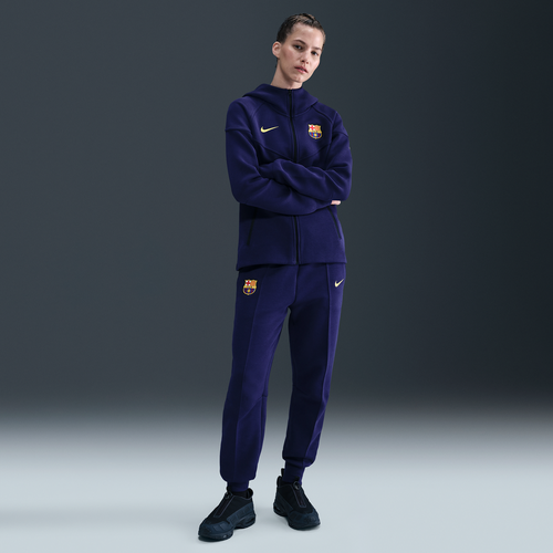 Pantalon de jogging taille mi-haute en Fleece Football FC Barcelona Tech - Nike - Modalova