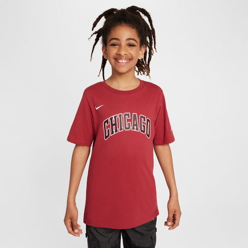 T-shirt à logo NBA Chicago Bulls City Edition pour ado - Nike - Modalova