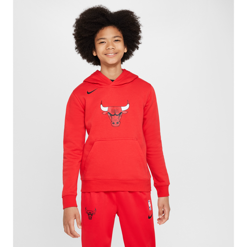 Sweat à capuche NBA en tissu Fleece Chicago Bulls Club pour ado - Nike - Modalova
