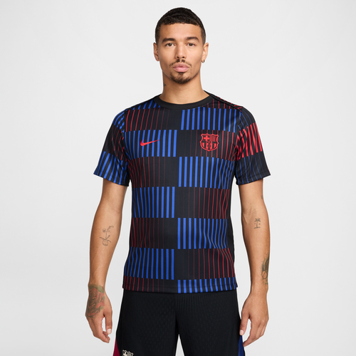 Haut de foot à manches courtes d'avant-match Dri-FIT FC Barcelona Academy Pro Extérieur - Nike - Modalova