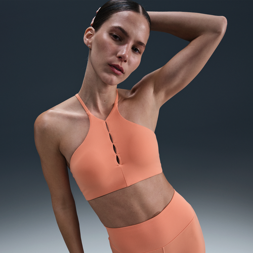 Brassière de sport rembourrée à maintien léger et encolure haute One Keyhole - Nike - Modalova