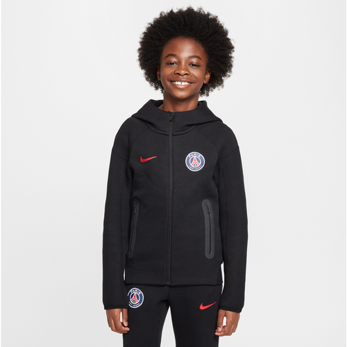 Sweat à capuche et zip Football Paris Saint-Germain Tech Fleece pour ado (garçon) - Nike - Modalova