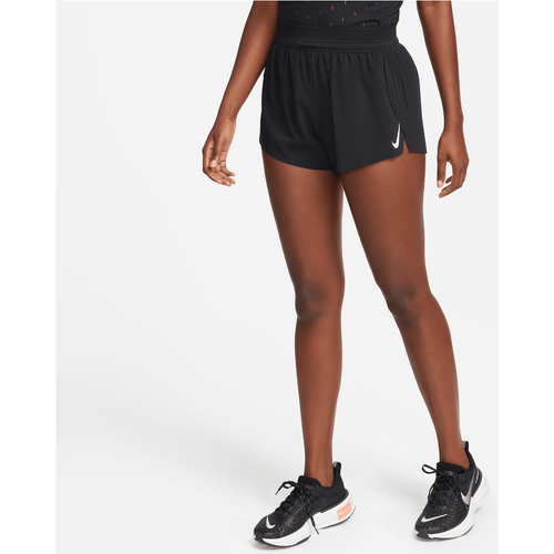 Short de running taille mi-haute avec sous-short intégré Dri-FIT ADV AeroSwift 8 cm - Nike - Modalova