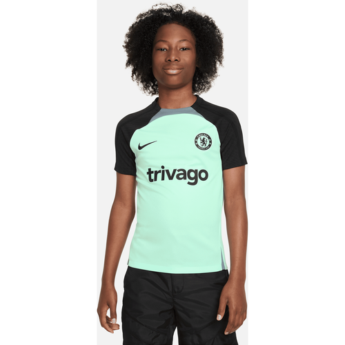 Haut de foot en maille à manches courtes Dri-FIT Chelsea FC Strike Third pour ado - Nike - Modalova