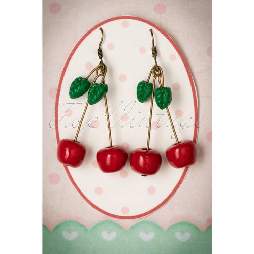 Sweet Sparkling Cherries Earrings Années 50 en - sweet cherry - Modalova
