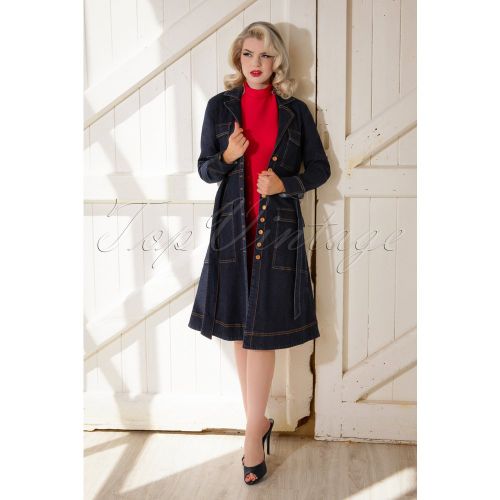 S Farah Trenchcoat in Dark Denim - Rock-a-Booty - Modalova
