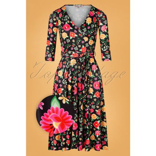 Faith Floral Swing Dress Années 50 en - vintage chic for topvintage - Modalova