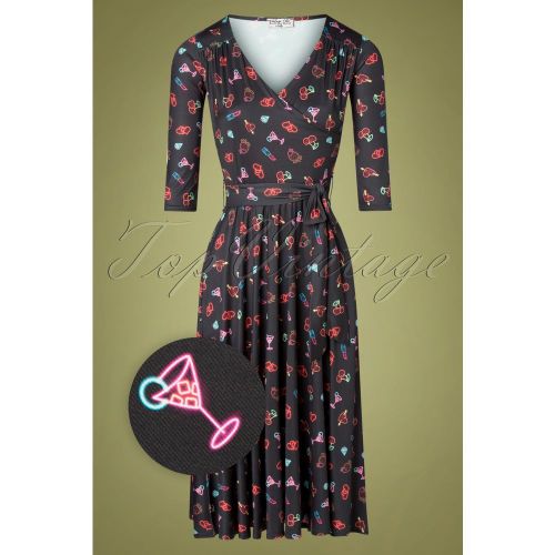 Faith Neon Swing Dress Années 50 en - vintage chic for topvintage - Modalova