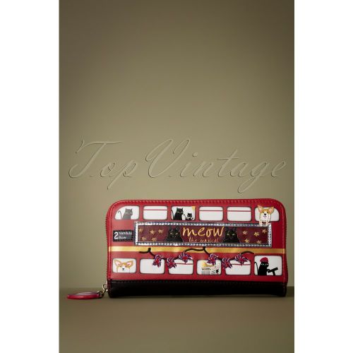 London Cats and Corgis Large Ziparound Wallet en - vendula - Modalova