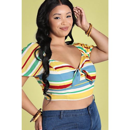 Solange Crop Top en Multi - bunny - Modalova